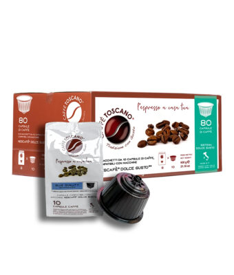 Caffè Capsules Compatible with Nescafè®* Dolce Gusto®* Coffee Machines BLUE Blend Quality Decaffeinated