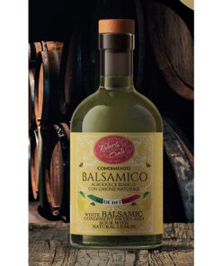 WHITE BALSAMIC CONDIMENT WITH NATURAL LEMON