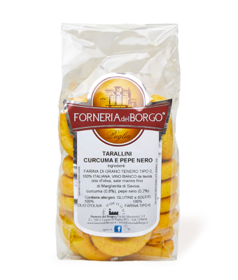 Turmeric and Black Pepper Tarallini 400gr